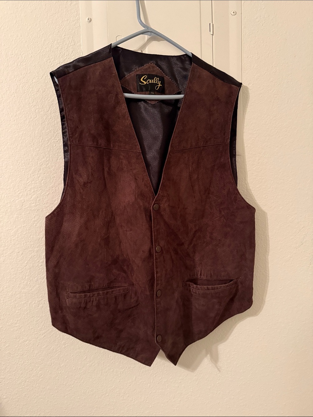 Scully Men's Taupe Suede Vest